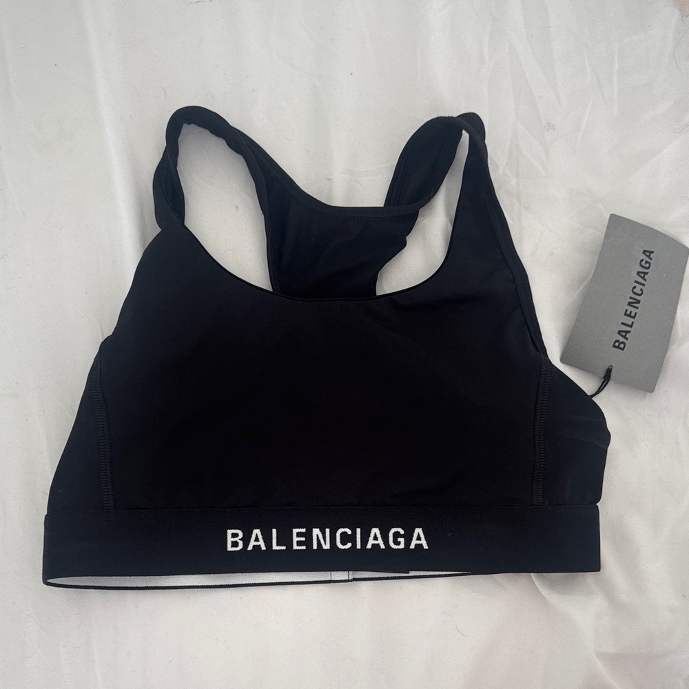 NWT Balenciaga Black Sports Bra